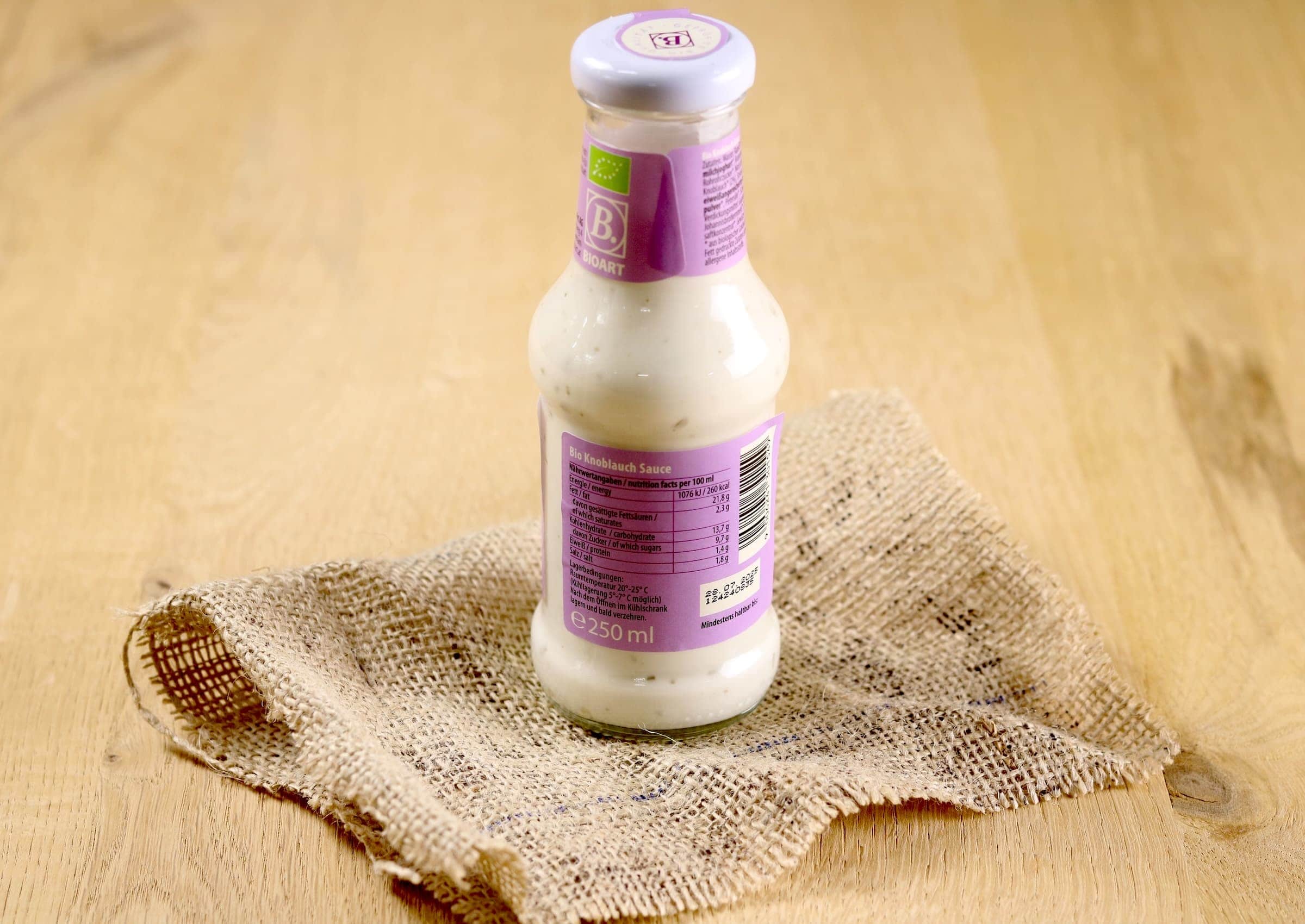Bio Knoblauch Sauce