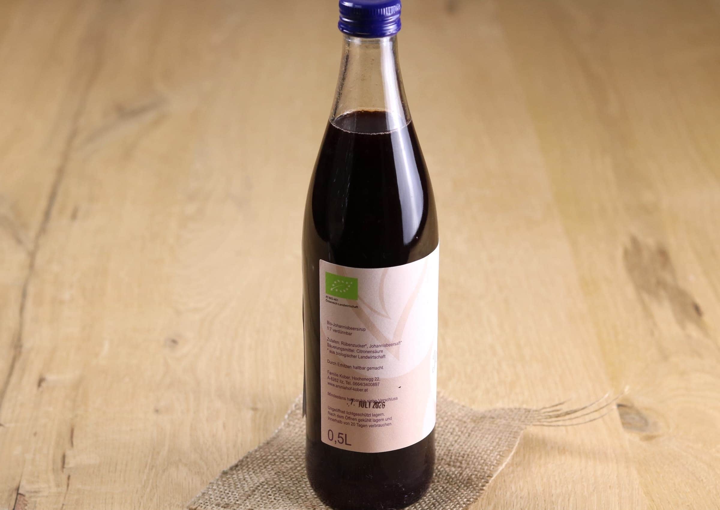 Bio Johannisbeer Sirup 1:7