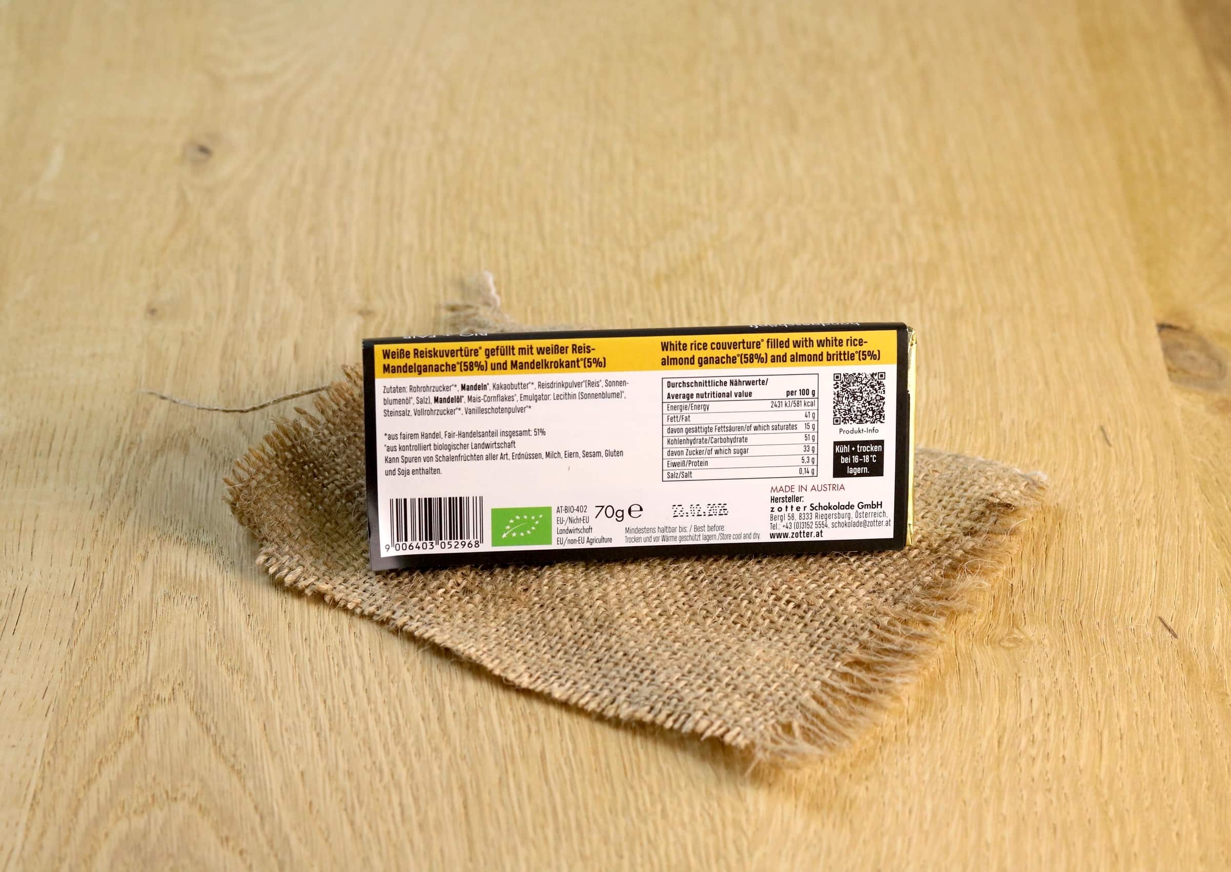 Zotter White Crisp